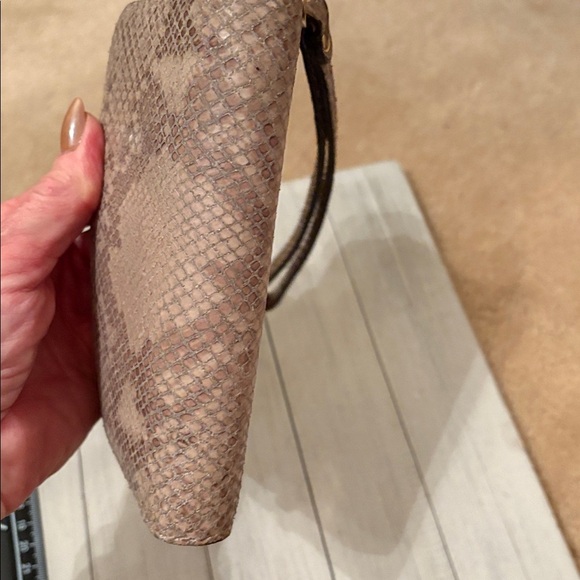 Michael Kors Brown Snakeskin Wristlet Clutch - Picture 3 of 9